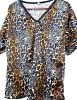 Adult Male Costumes to Hire - African Leopard Print Tshirt - Medium